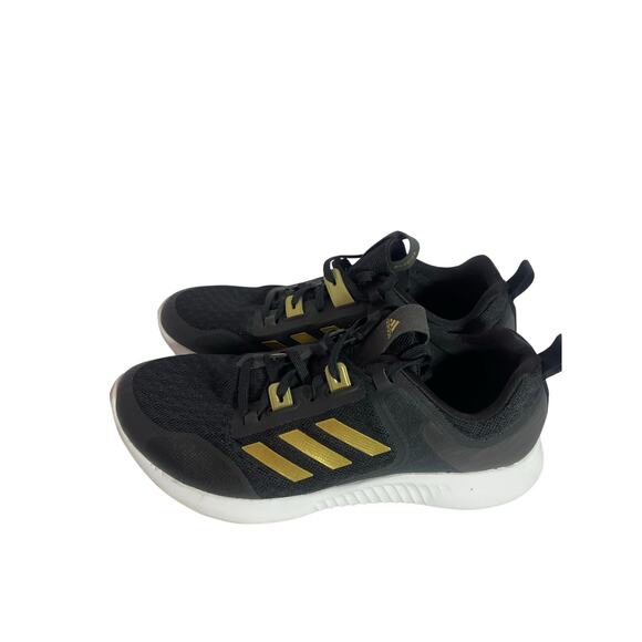 Adidas EdgeBounce 1.5 Black Gold Woman’s Running Sneaker 10 - Picture 1 of 7